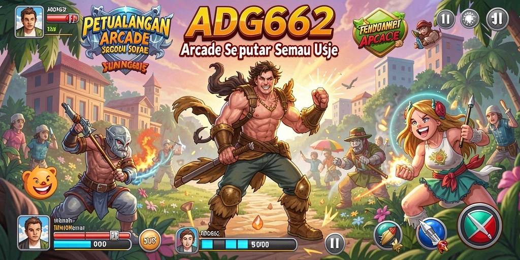 Tampilan gameplay Arcade yang mendebarkan dan penuh aksi.