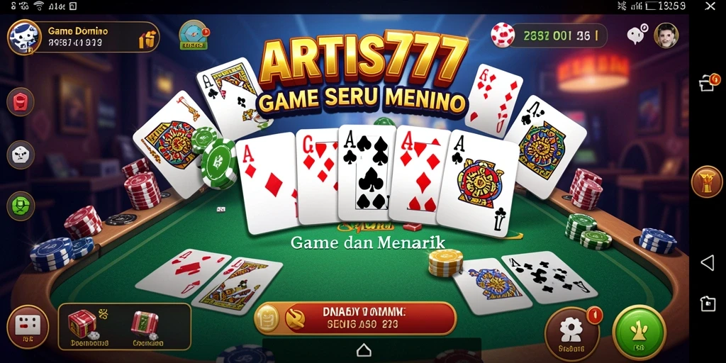 Tampilan gameplay Domino yang menarik di ARTIS777.