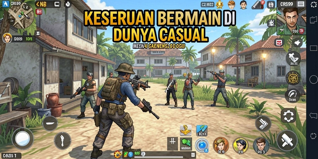 Screenshot CRS99 menampilkan gameplay yang seru dan santai.