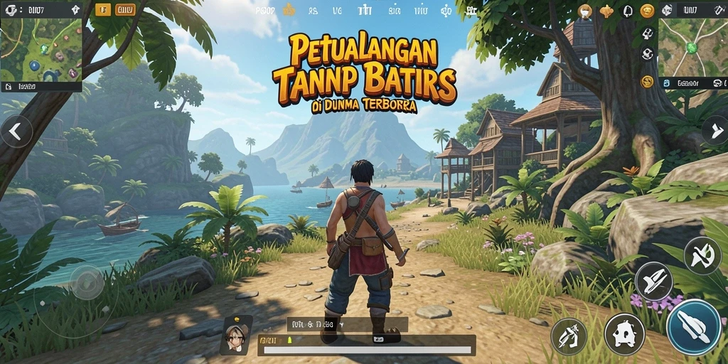 Tampilan gameplay Open World yang menakjubkan dan penuh petualangan.