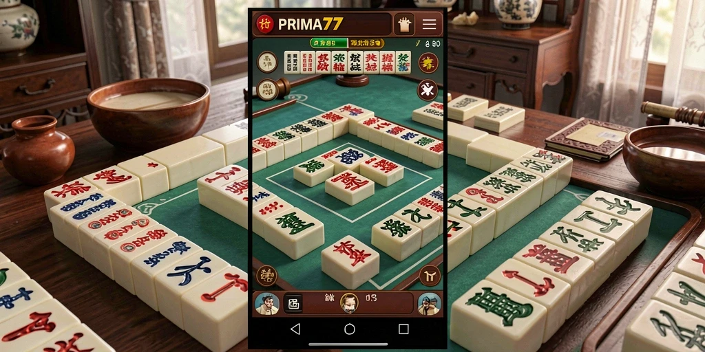 Tampilan gameplay Mahjong yang menarik dan menantang di PRIMA77.