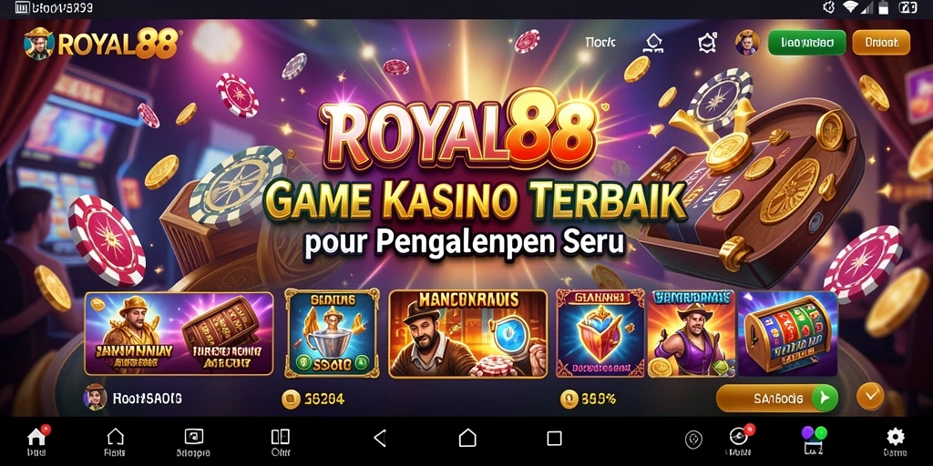 Tampilan gameplay seru di ROYAL88 dengan berbagai pilihan permainan Kasino.