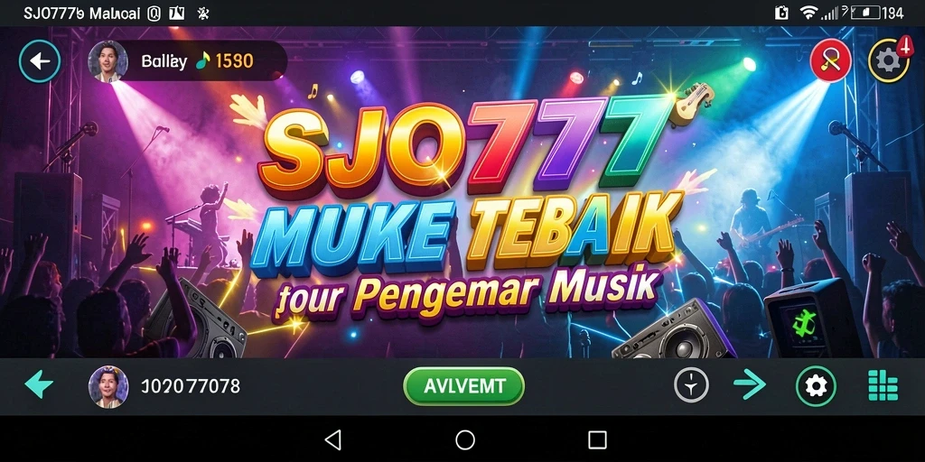 Tampilan gameplay menarik dari SJO777 yang penuh warna.