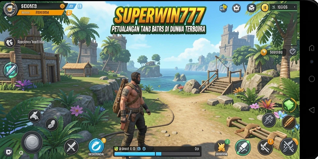 Tampilan gameplay Open World SUPERWIN777 yang menarik dan imersif.