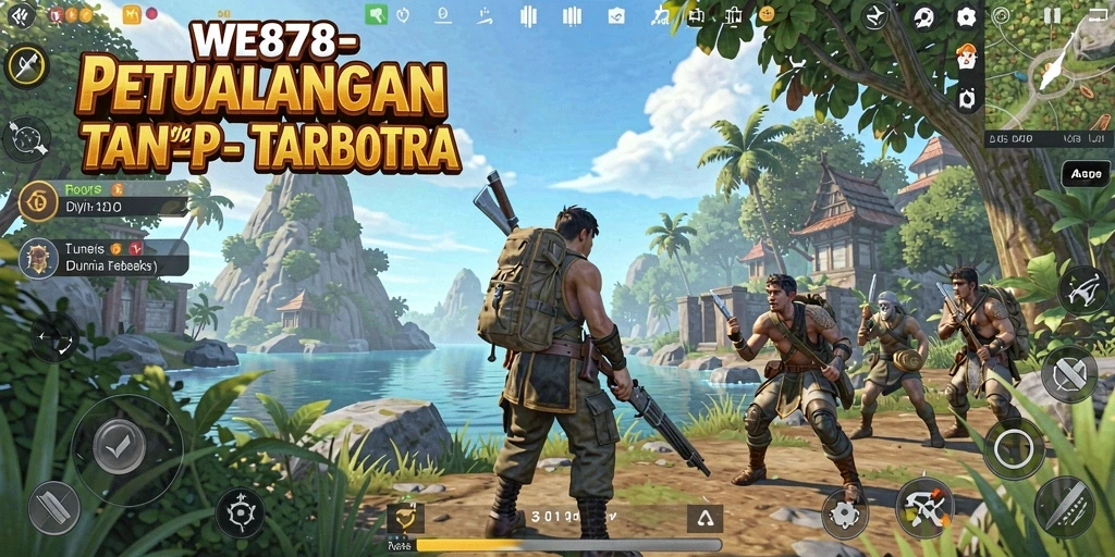 Screenshot WE878 menampilkan pemandangan menakjubkan dari dunia terbuka.